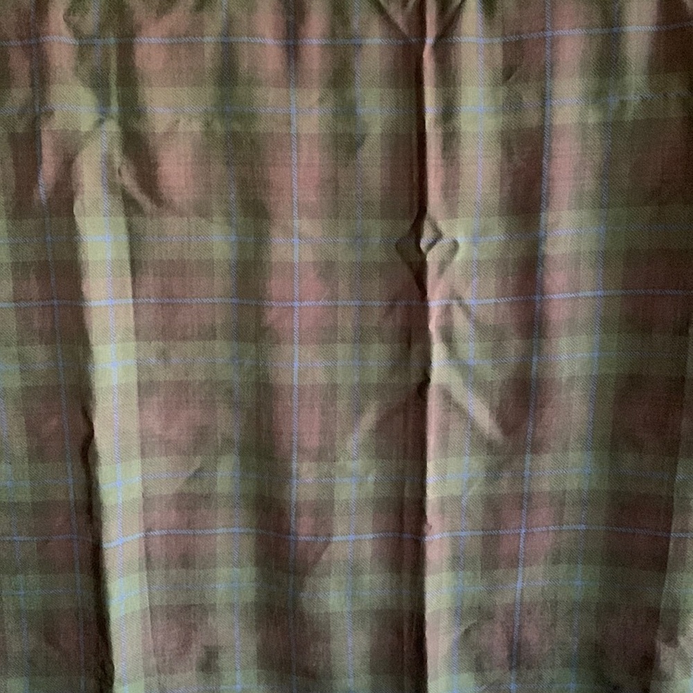 Ralph Lauren Plaid Silk Scarf Reversible